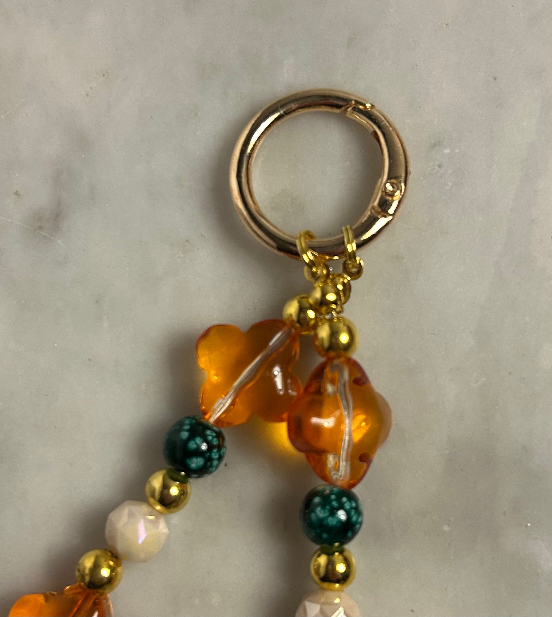 Autumn Sage – Handmade Beaded Phone & Bag Charm