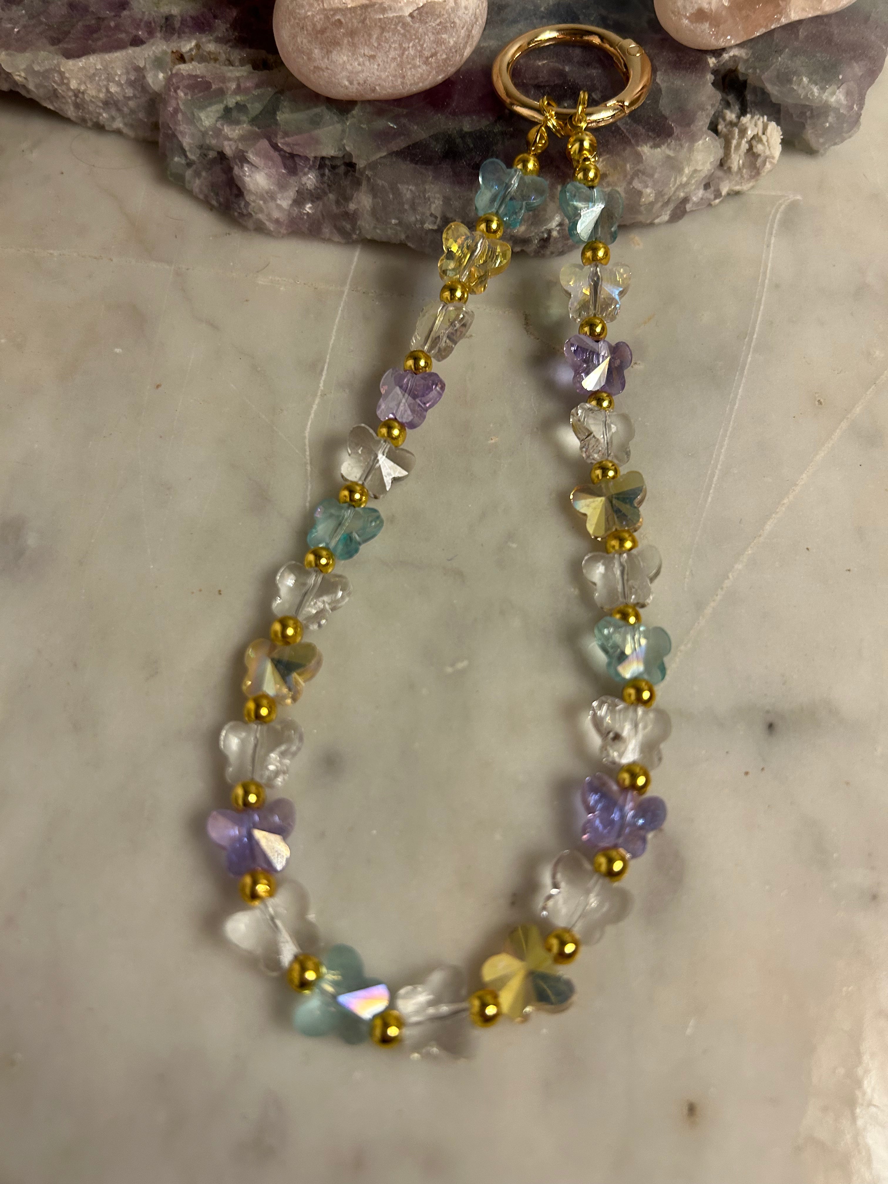 Butterfly Boom – Handmade Beaded Phone & Bag Charm