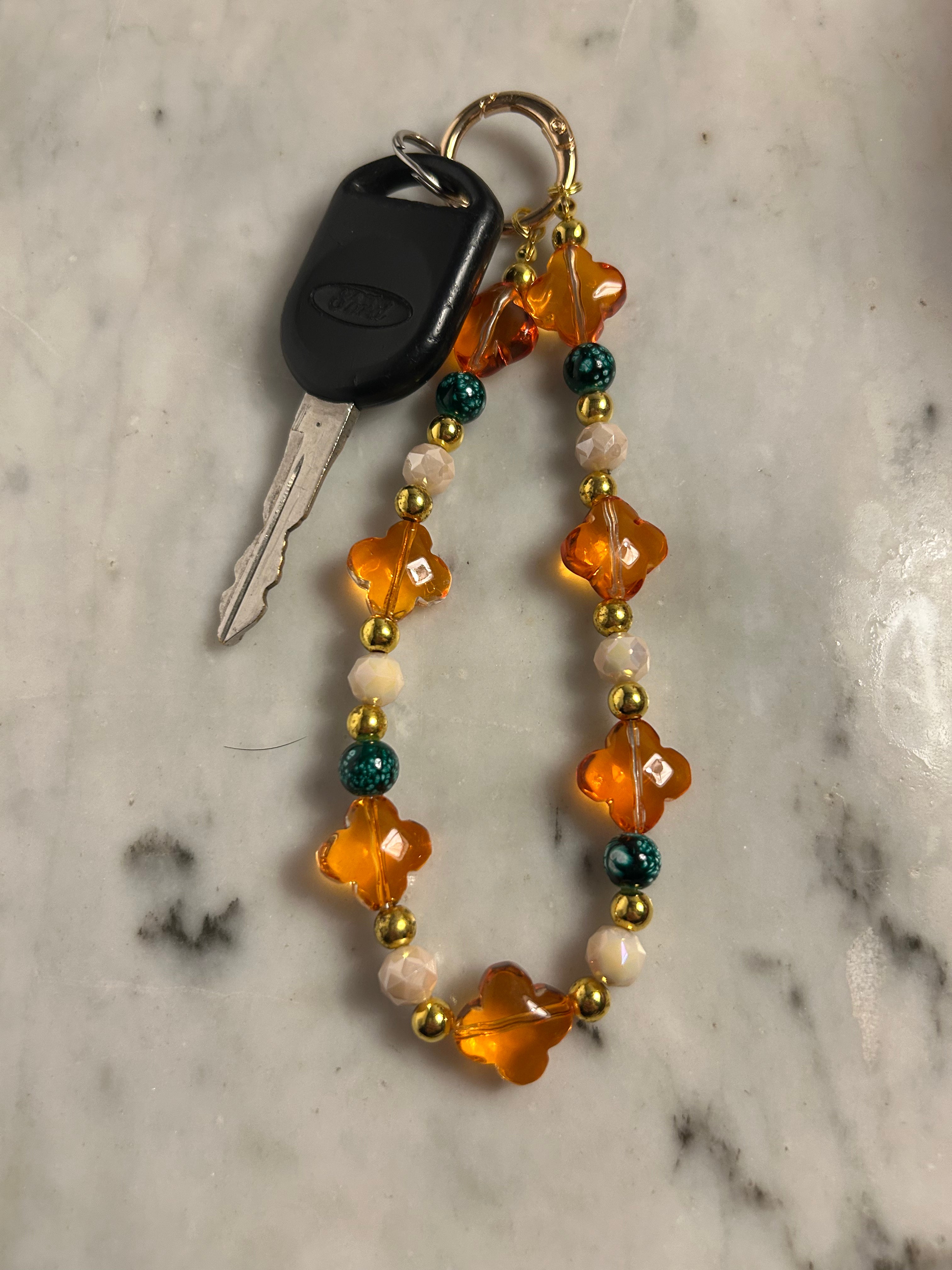Autumn Sage – Handmade Beaded Phone & Bag Charm